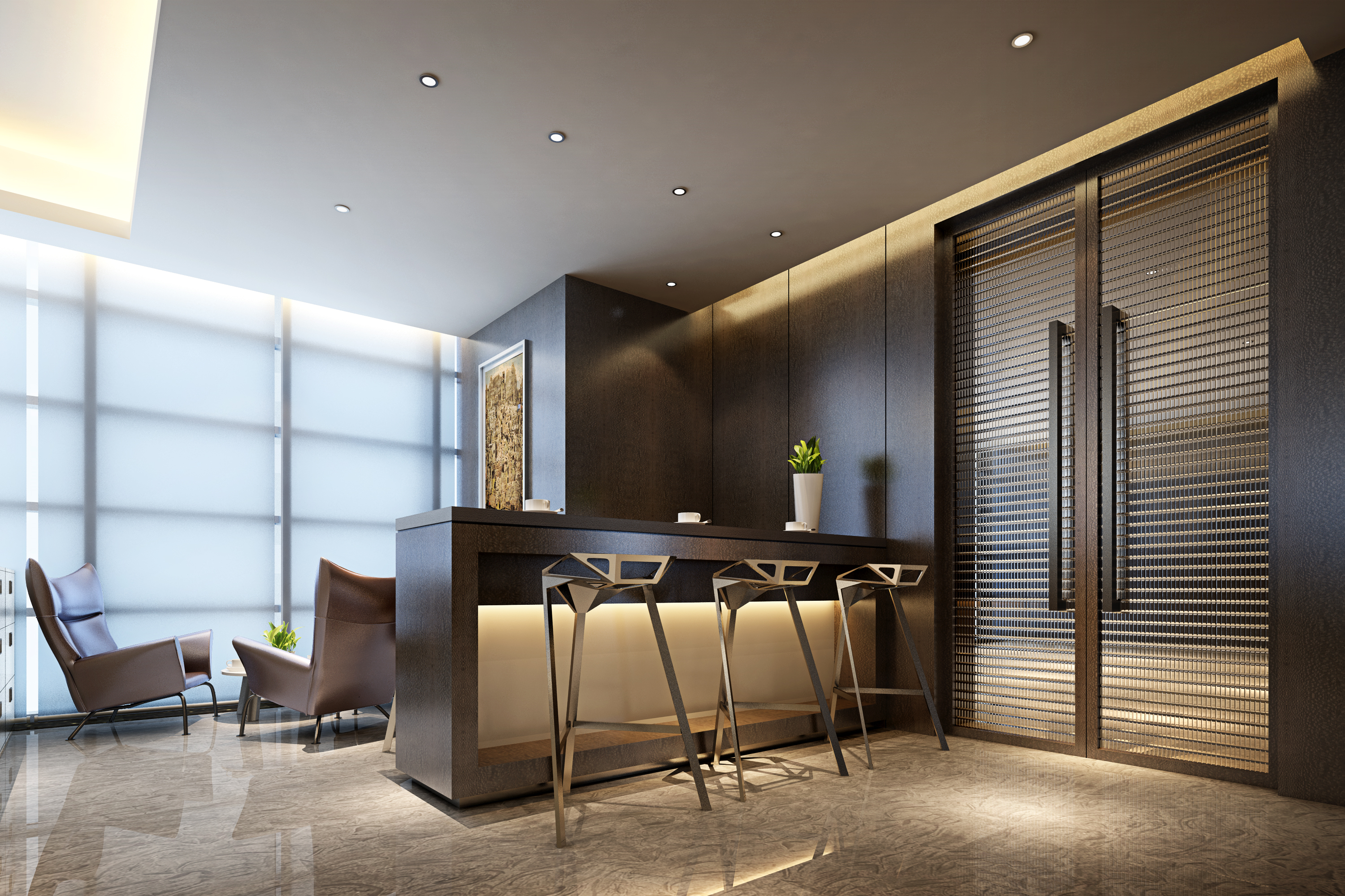 閔行辦公裝修新中式裝修設計風格-第4張圖片-上海古都建筑設計集團 閔行辦公裝修新中式裝修設計風格-第4張圖片-上海古都建筑設計集團