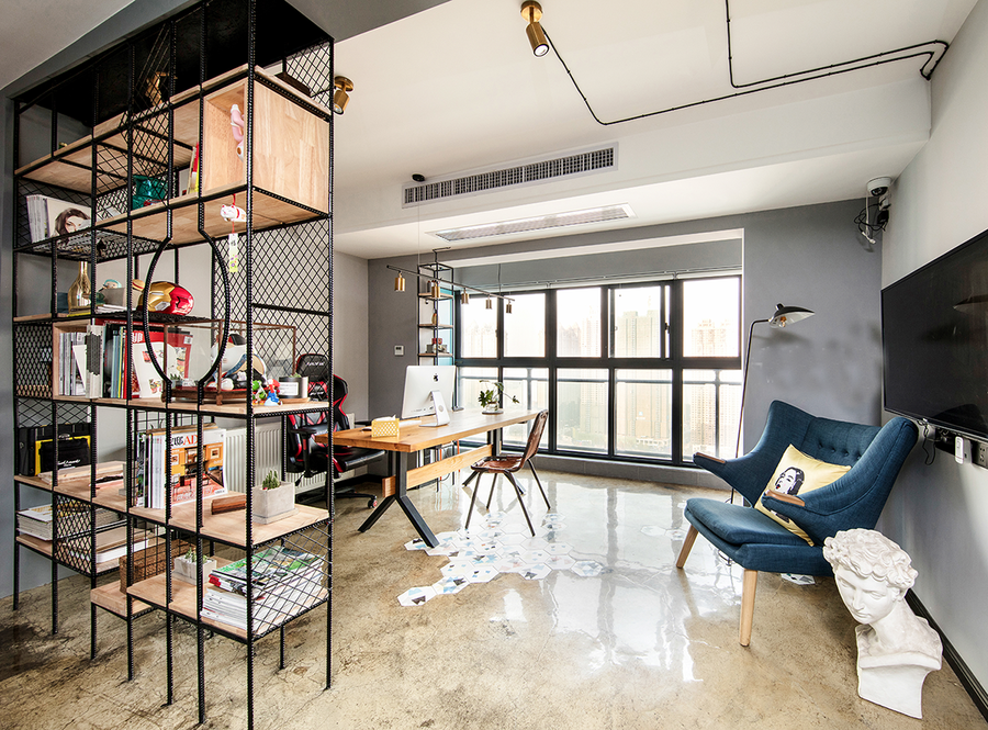 徐匯區(qū)復(fù)式工業(yè)風(fēng)辦公室裝修設(shè)計-第5張圖片-上海古都建筑設(shè)計集團