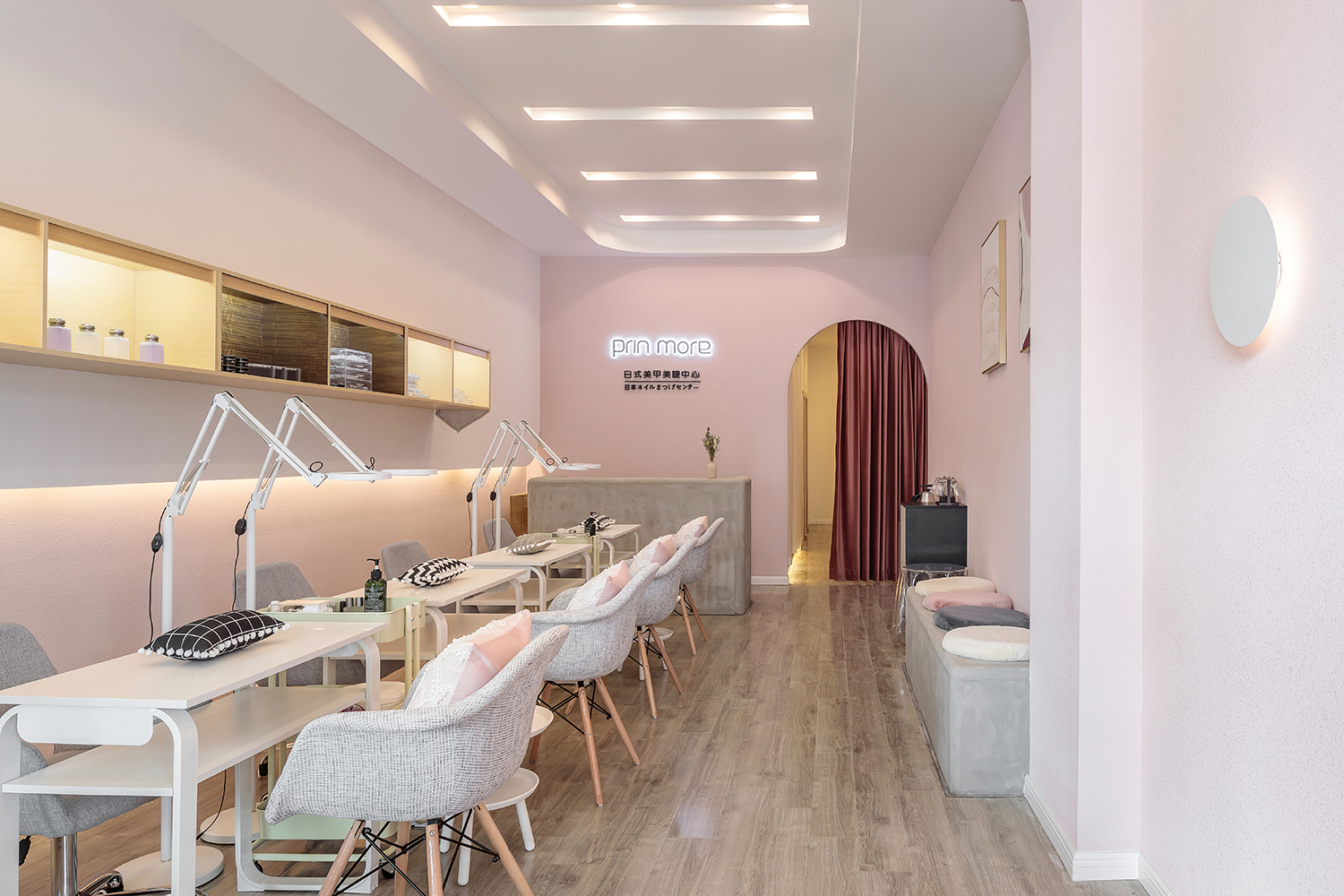 普陀區(qū)90平美甲店辦公室裝修設(shè)計(jì)-第5張圖片-上海古都建筑設(shè)計(jì)集團(tuán) 普陀區(qū)90平美甲店辦公室裝修設(shè)計(jì)-第5張圖片-上海古都建筑設(shè)計(jì)集團(tuán)