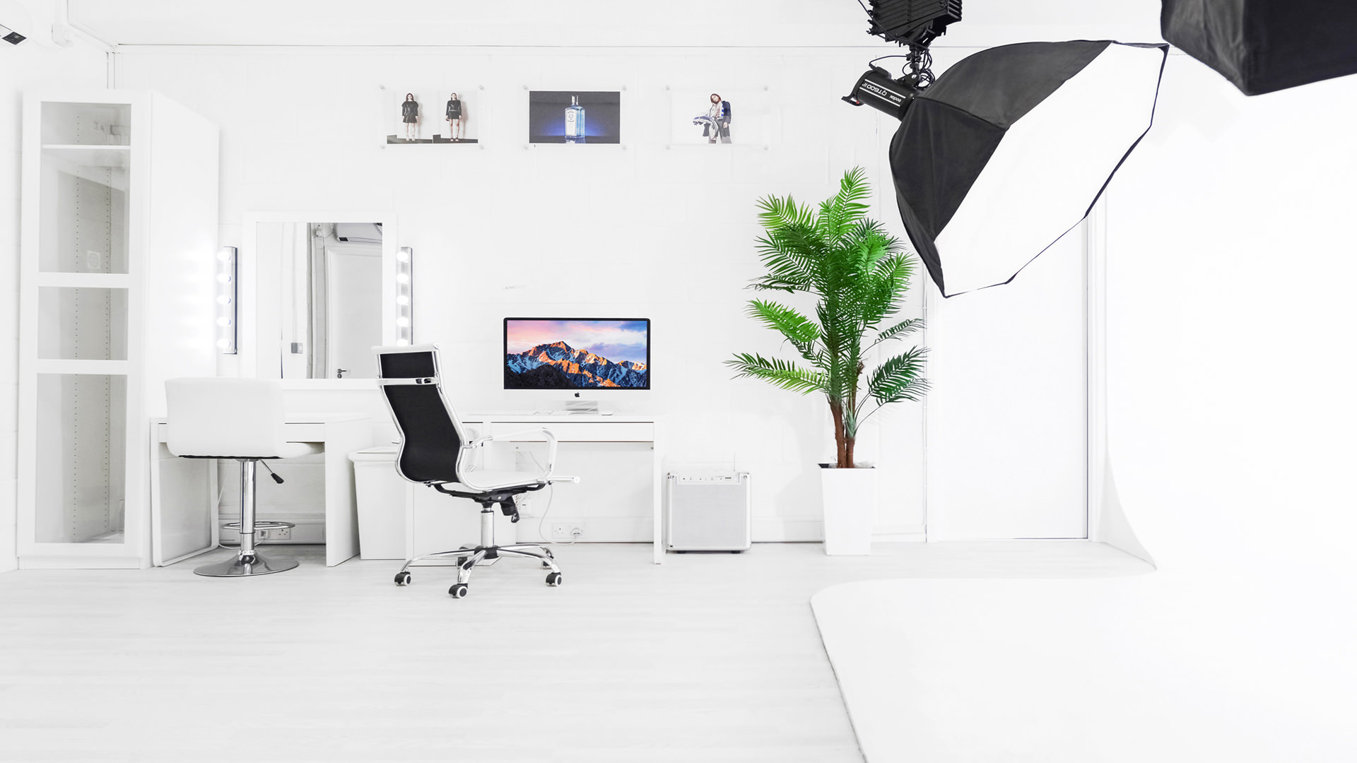 上海辦公室裝修純白色調攝影棚裝修設計-第4張圖片-上海古都建筑設計集團