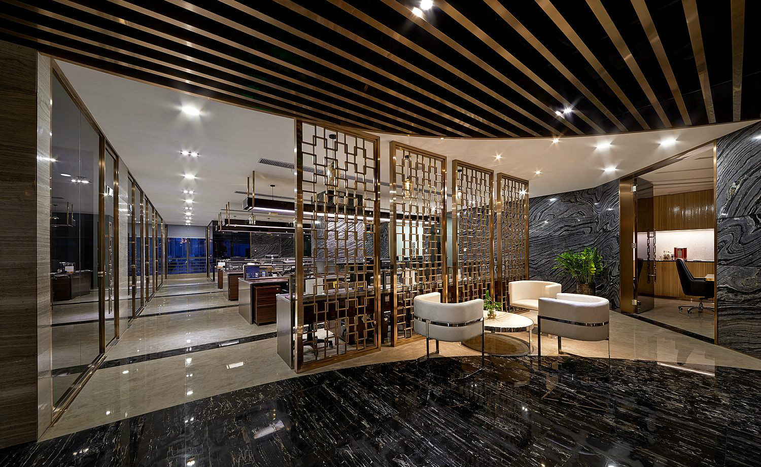 大氣奢華風(fēng)格辦公室裝修設(shè)計(jì)-第6張圖片-上海古都建筑設(shè)計(jì)集團(tuán) 大氣奢華風(fēng)格辦公室裝修設(shè)計(jì)-第6張圖片-上海古都建筑設(shè)計(jì)集團(tuán)