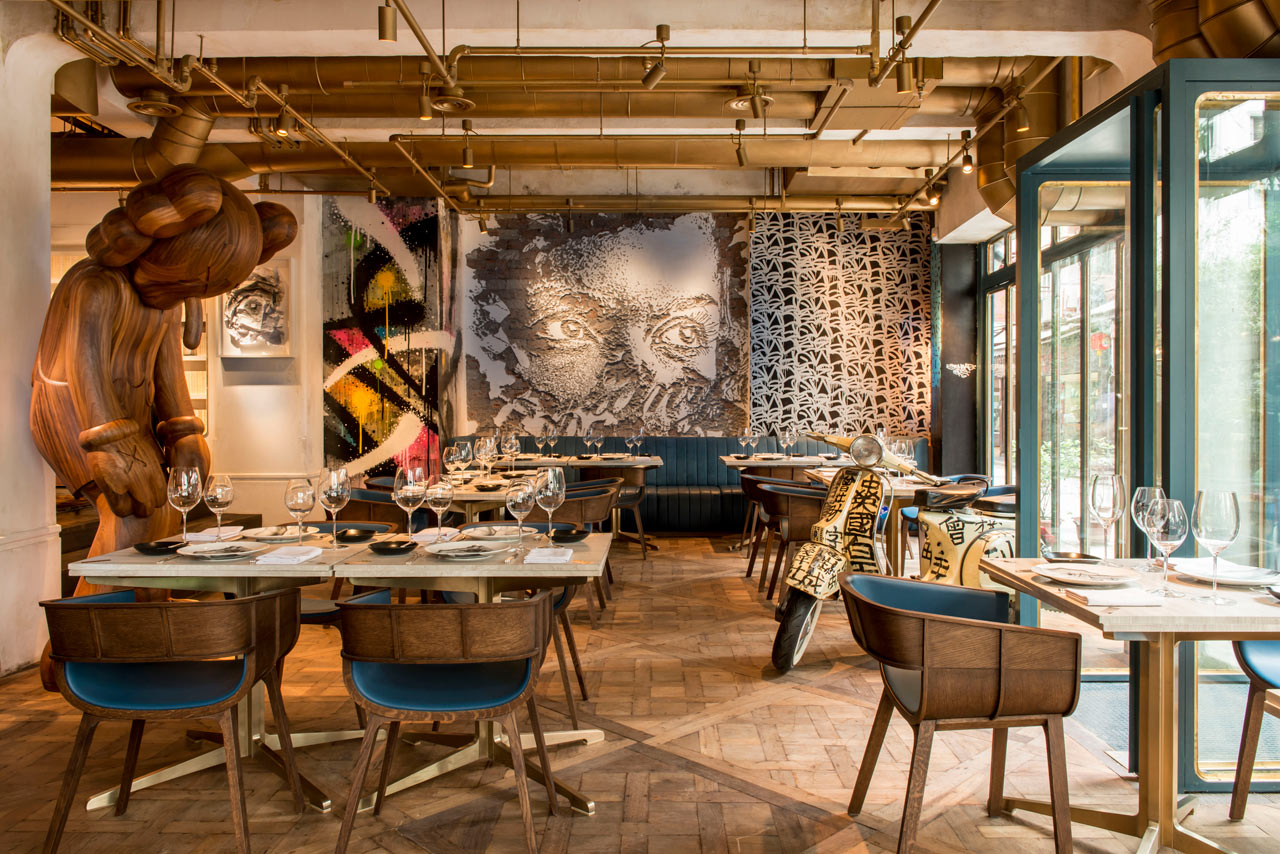 浦東新區(qū)復(fù)古西餐廳裝修設(shè)計-第5張圖片-上海古都建筑設(shè)計集團(tuán)