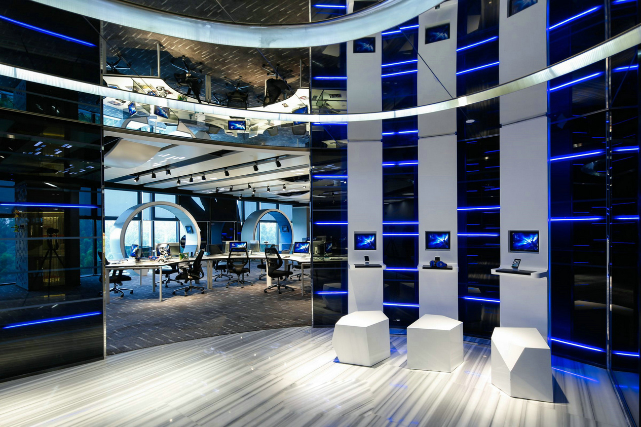 保利科技風(fēng)辦公室裝修設(shè)計-第2張圖片-上海古都建筑設(shè)計集團(tuán) 保利科技風(fēng)辦公室裝修設(shè)計-第2張圖片-上海古都建筑設(shè)計集團(tuán)