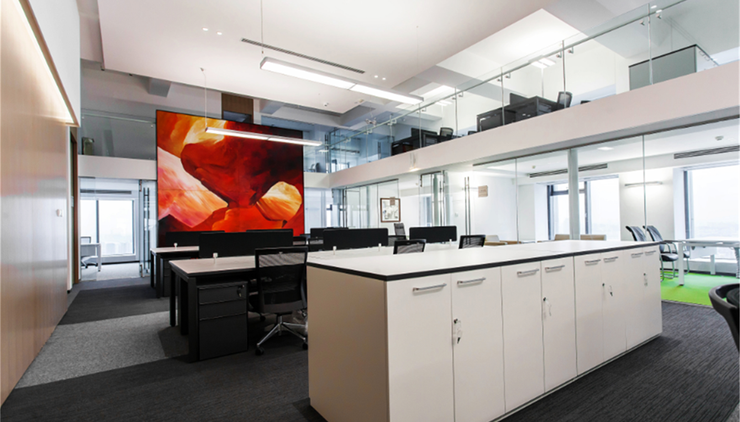 時(shí)尚簡(jiǎn)約風(fēng)格辦公室裝修設(shè)計(jì)效果圖-第2張圖片-上海古都建筑設(shè)計(jì)集團(tuán) 時(shí)尚簡(jiǎn)約風(fēng)格辦公室裝修設(shè)計(jì)效果圖-第2張圖片-上海古都建筑設(shè)計(jì)集團(tuán)