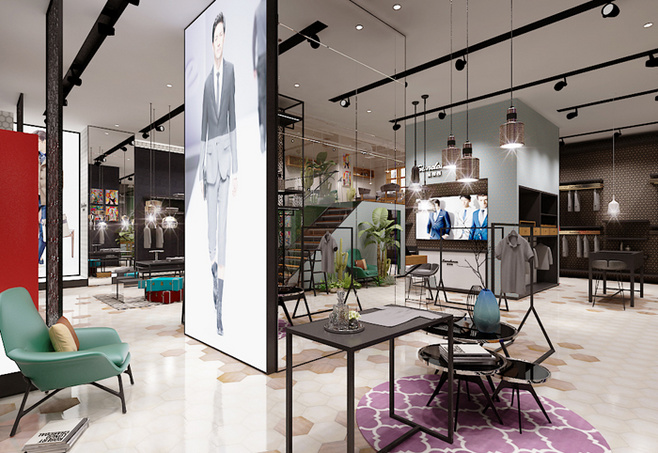 高檔男士服裝店裝修設(shè)計(jì)-第1張圖片-上海古都建筑設(shè)計(jì)集團(tuán) 高檔男士服裝店裝修設(shè)計(jì)-第1張圖片-上海古都建筑設(shè)計(jì)集團(tuán)