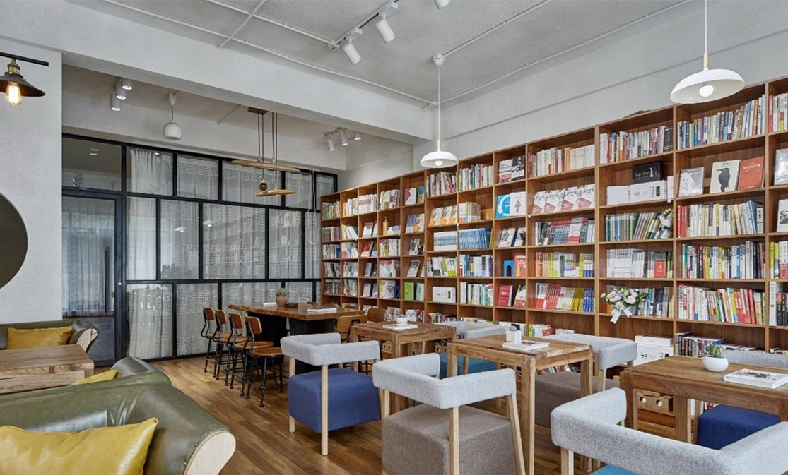 日式清新書店裝修設(shè)計效果圖-第2張圖片-上海古都建筑設(shè)計集團 日式清新書店裝修設(shè)計效果圖-第2張圖片-上海古都建筑設(shè)計集團