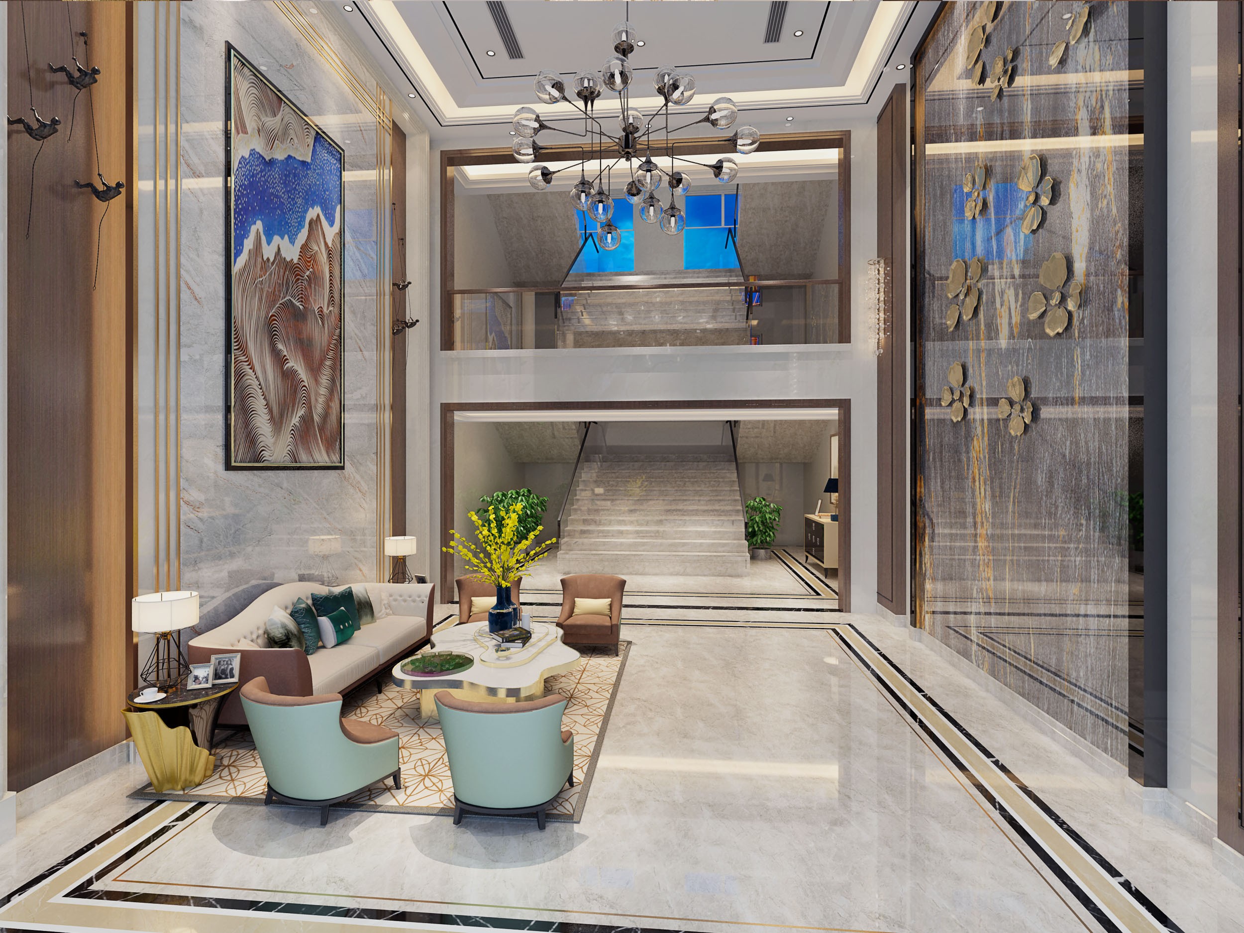 虹口區(qū)復式奢華辦公室裝修設計-第2張圖片-上海古都建筑設計集團 虹口區(qū)復式奢華辦公室裝修設計-第2張圖片-上海古都建筑設計集團