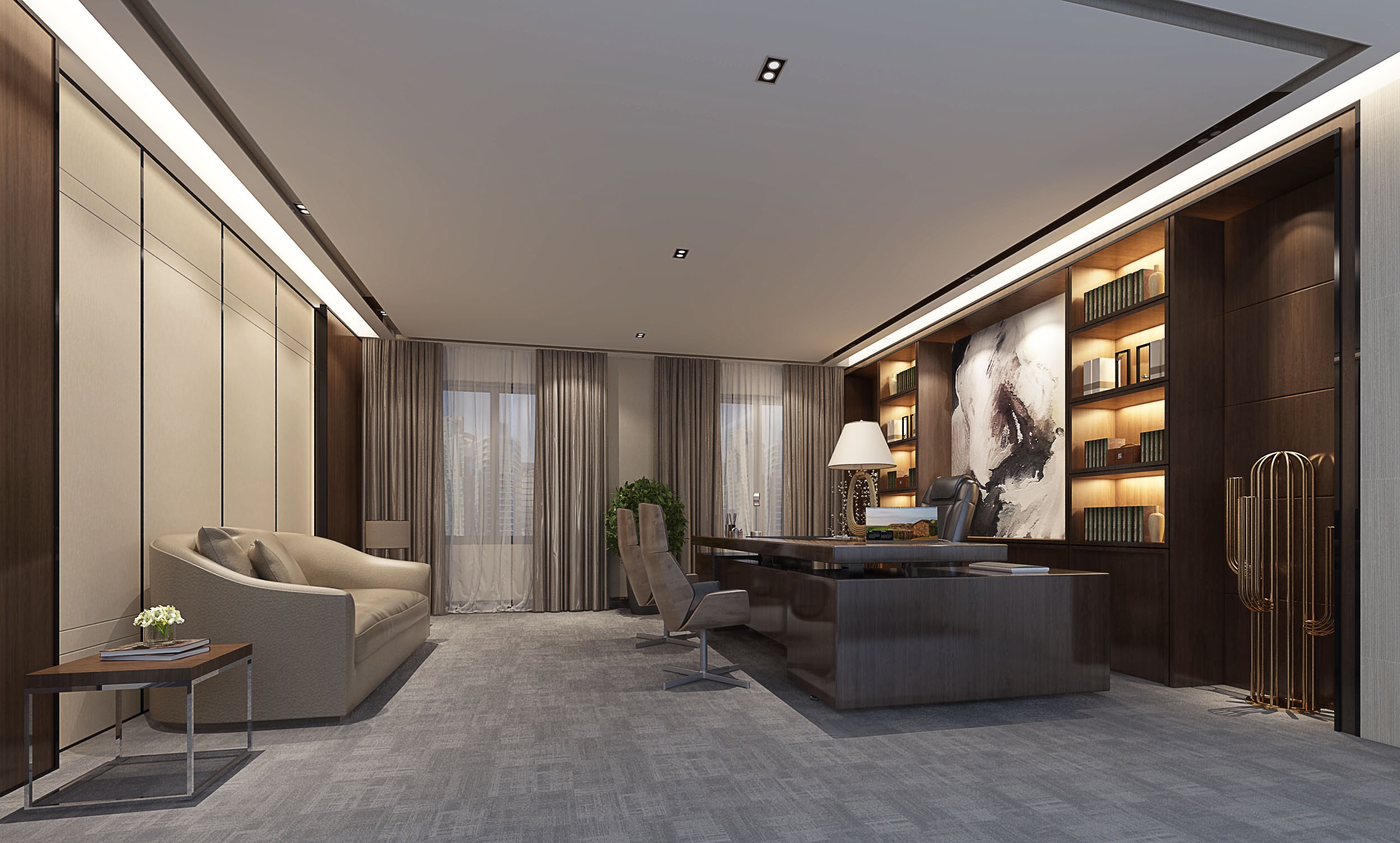 虹口區(qū)復式奢華辦公室裝修設計-第5張圖片-上海古都建筑設計集團 虹口區(qū)復式奢華辦公室裝修設計-第5張圖片-上海古都建筑設計集團