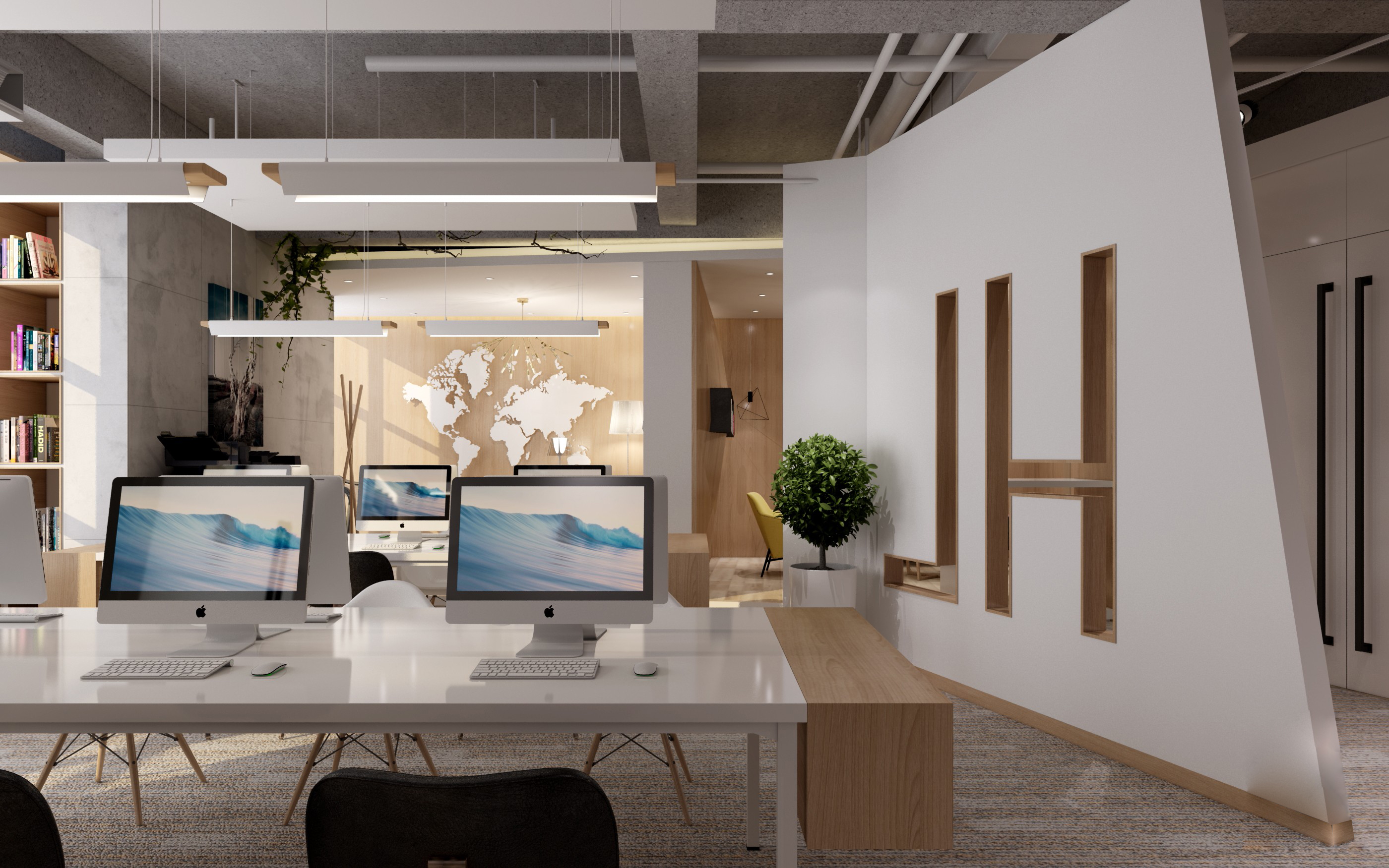 國際科技風(fēng)格辦公室裝修設(shè)計-第3張圖片-上海古都建筑設(shè)計集團(tuán)