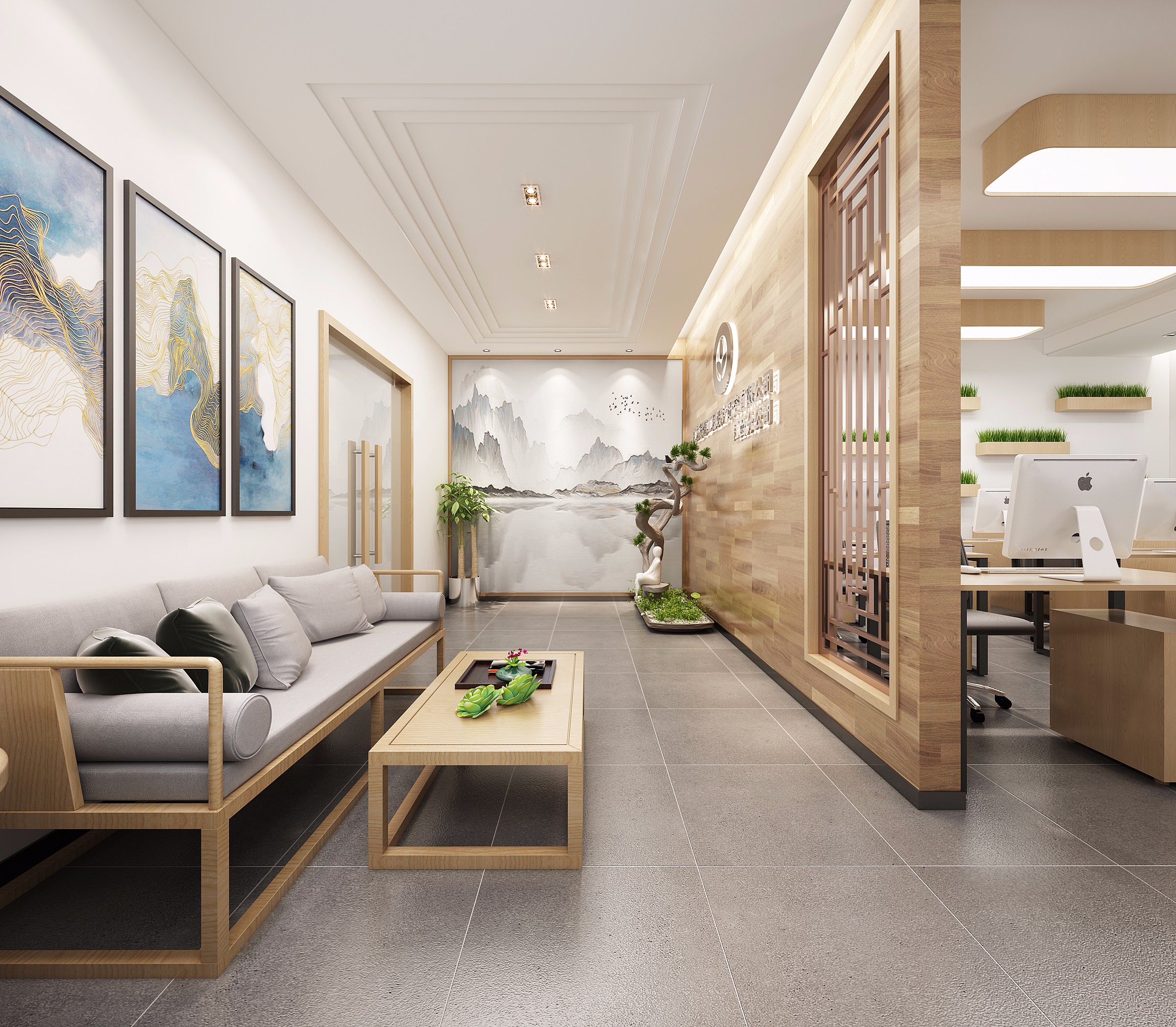 原木風(fēng)格辦公室裝修設(shè)計(jì)-第3張圖片-上海古都建筑設(shè)計(jì)集團(tuán) 原木風(fēng)格辦公室裝修設(shè)計(jì)-第3張圖片-上海古都建筑設(shè)計(jì)集團(tuán)