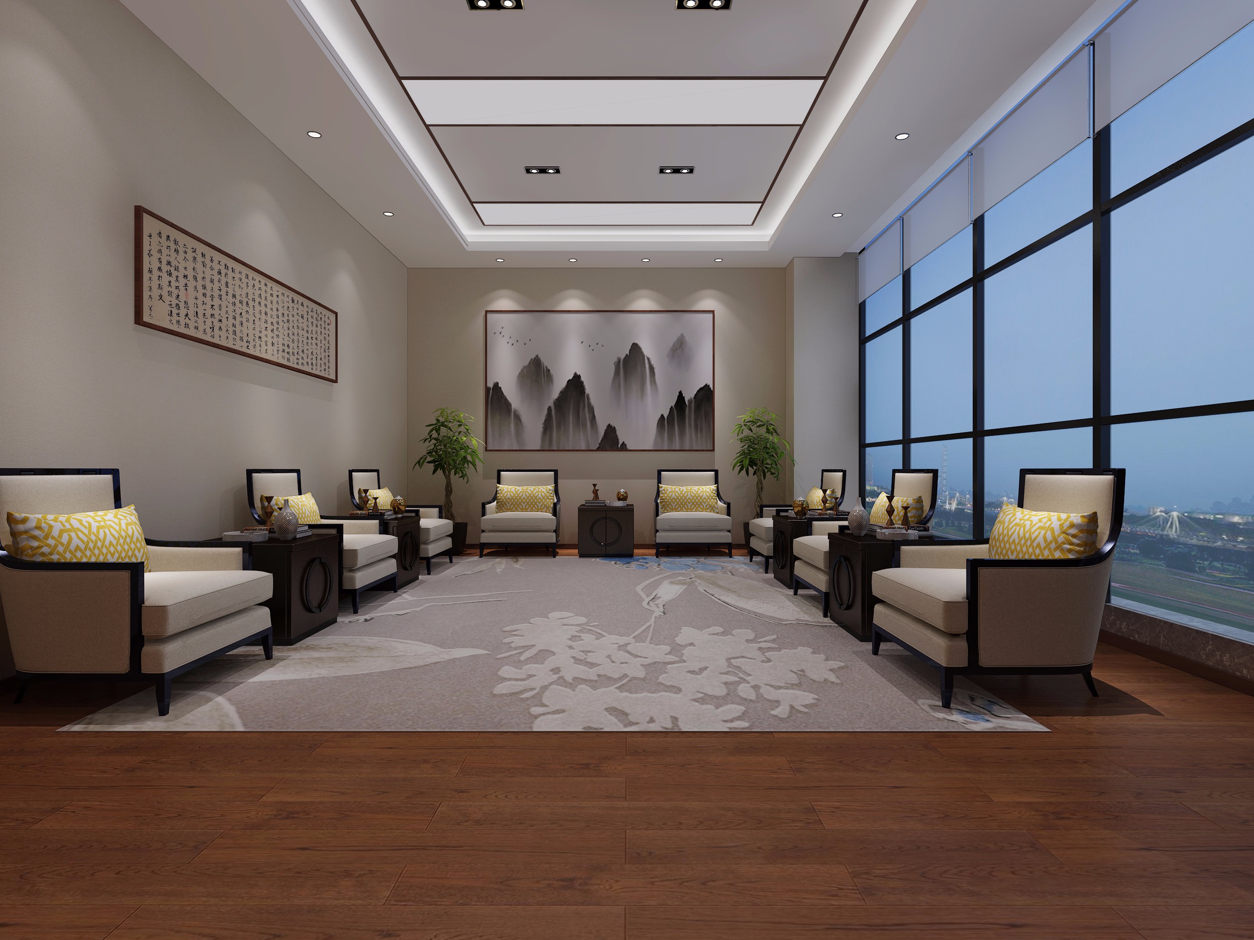 高檔奢侈辦公室裝修設(shè)計(jì)-第4張圖片-上海古都建筑設(shè)計(jì)集團(tuán) 高檔奢侈辦公室裝修設(shè)計(jì)-第4張圖片-上海古都建筑設(shè)計(jì)集團(tuán)