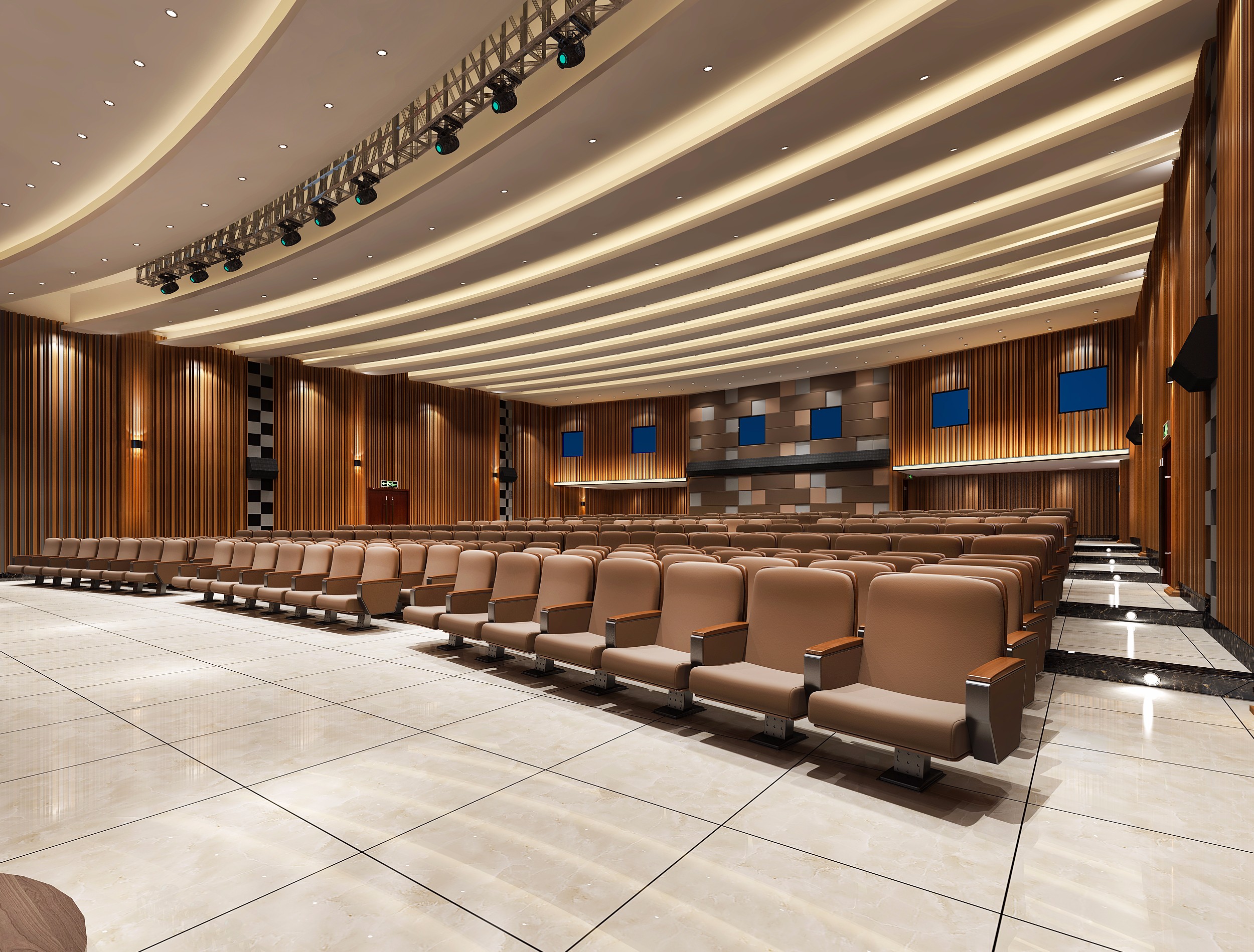 200平大型報告廳裝修設計-第1張圖片-上海古都建筑設計集團 200平大型報告廳裝修設計-第1張圖片-上海古都建筑設計集團