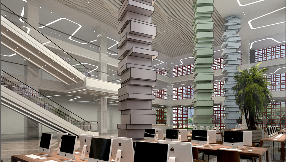 現(xiàn)代科技圖書館裝修設(shè)計-第5張圖片-上海古都建筑設(shè)計集團(tuán) 現(xiàn)代科技圖書館裝修設(shè)計-第5張圖片-上海古都建筑設(shè)計集團(tuán)