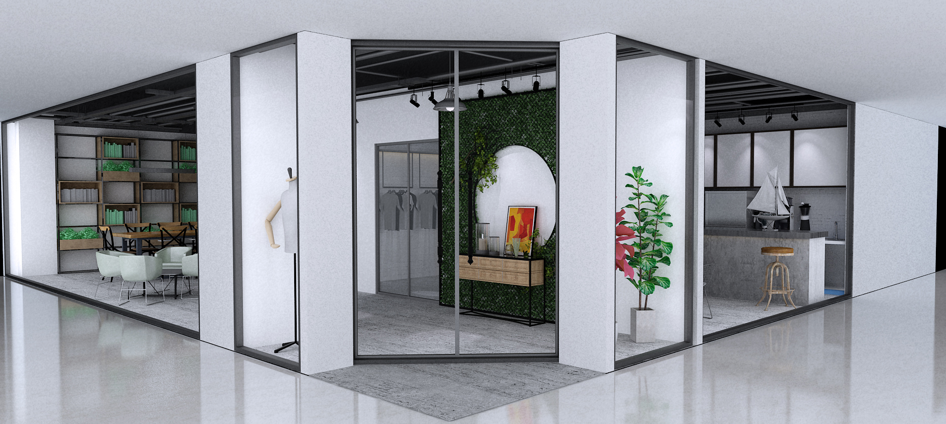 工業(yè)風服裝店裝修設(shè)計-第1張圖片-上海古都建筑設(shè)計集團 工業(yè)風服裝店裝修設(shè)計-第1張圖片-上海古都建筑設(shè)計集團