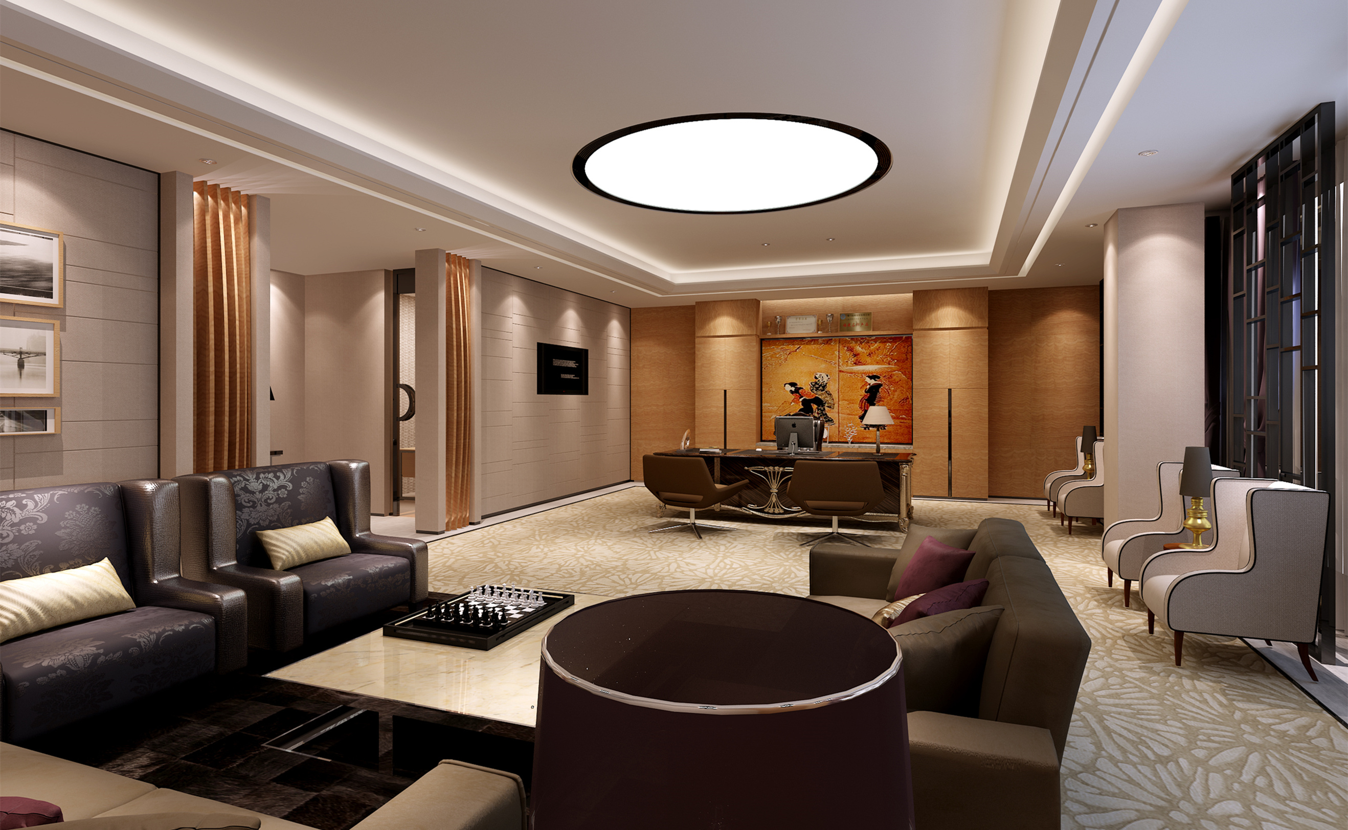 高檔奢華辦公室裝修設(shè)計(jì)-第5張圖片-上海古都建筑設(shè)計(jì)集團(tuán) 高檔奢華辦公室裝修設(shè)計(jì)-第5張圖片-上海古都建筑設(shè)計(jì)集團(tuán)