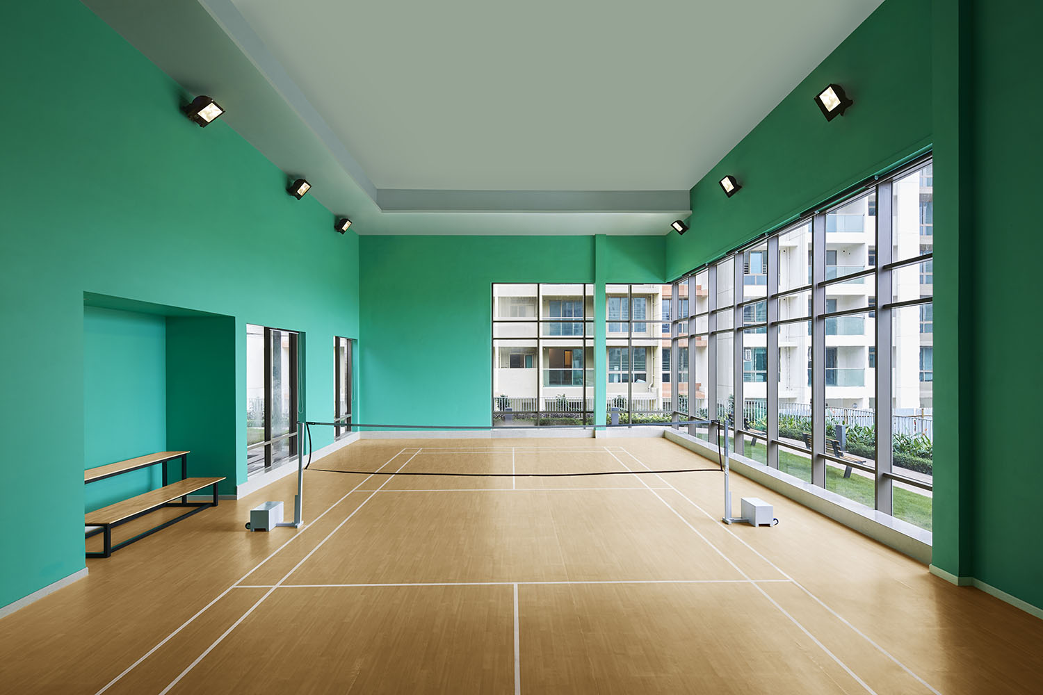 室內小型簡約羽毛球館裝修設計-第1張圖片-上海古都建筑設計集團 室內小型簡約羽毛球館裝修設計-第1張圖片-上海古都建筑設計集團