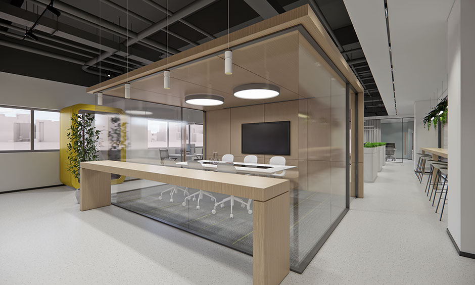 簡約科技風(fēng)格辦公室裝修設(shè)計-第4張圖片-上海古都建筑設(shè)計集團(tuán)