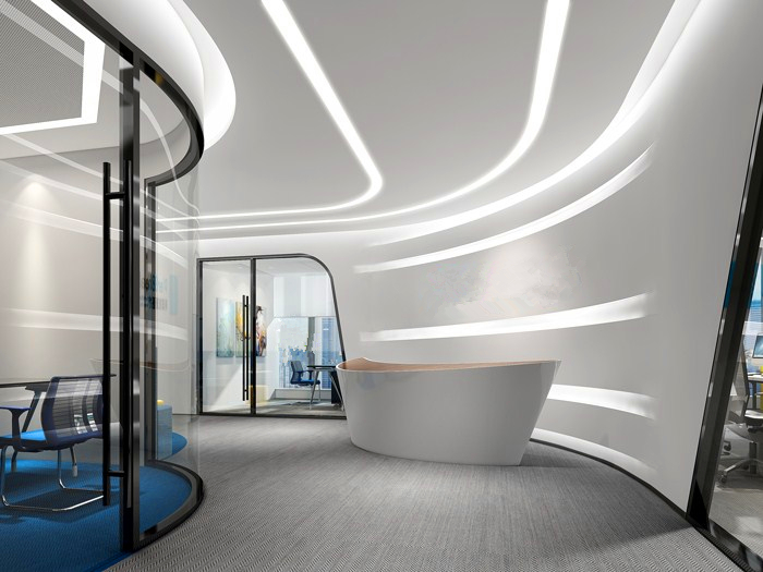 4300平米醫(yī)療公司辦公空間設(shè)計(jì)布局-辦公室裝修設(shè)計(jì)效果圖-第1張圖片-上海古都建筑設(shè)計(jì)集團(tuán)